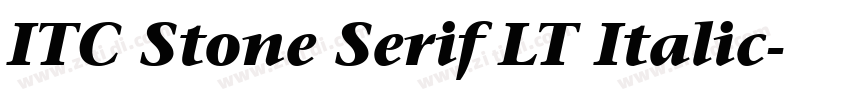 ITC Stone Serif LT Italic字体转换